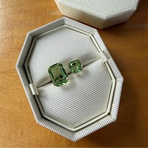 Swarovski Millenia Open Ring in Peridot Green